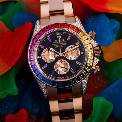 rolex daytona rainbow edition|rolex rainbow daytona review.